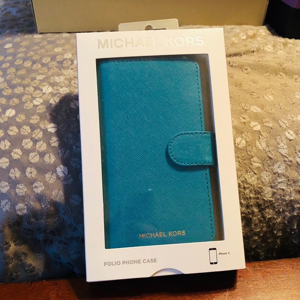 Michael Kors- Saffiano IPhone X folio case